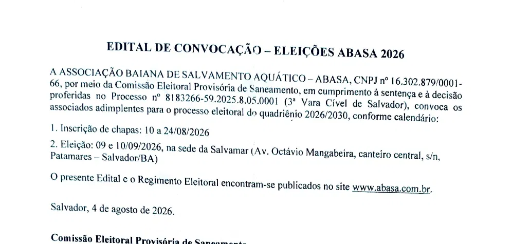 Edital de Convocação