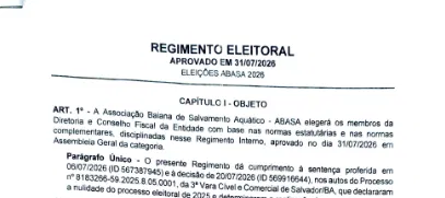 Regimento Eleitoral